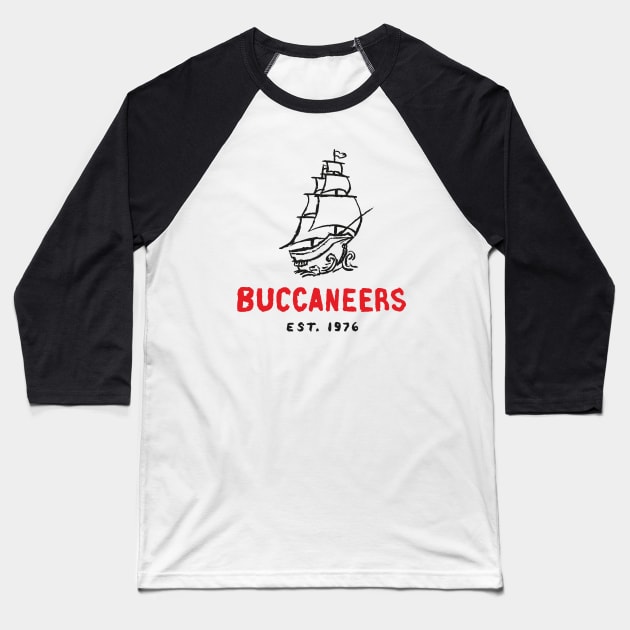 Tampa Bay Bucanneeers 03 Baseball T-Shirt by Very Simple Graph